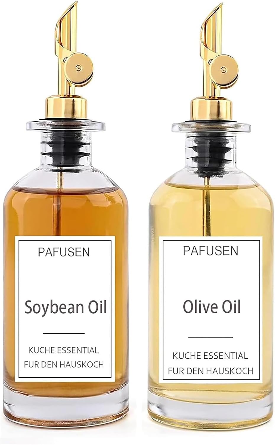 Pafusen 6 Pack Oil Spout with Flip Top, Olive Oil Dispenser Spout,Liquor Bottle Pourer Spouts for About 3/4" Bottle Mouth