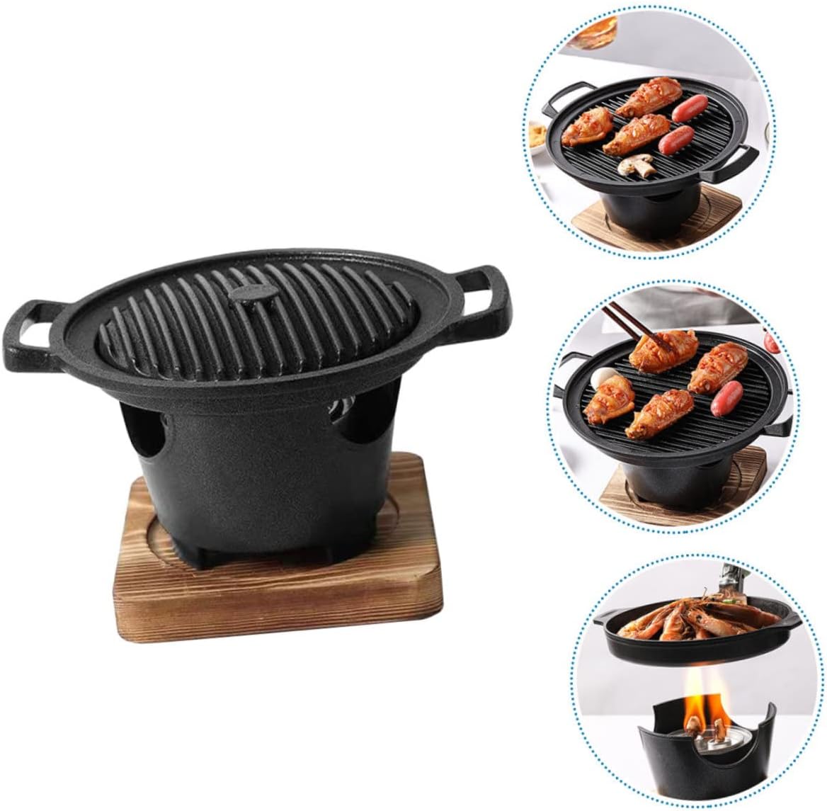 Electric Indoor Grill Small Bbq Stove Hibachi Grill Stove Barbecue Rack Easy Clean Cooking