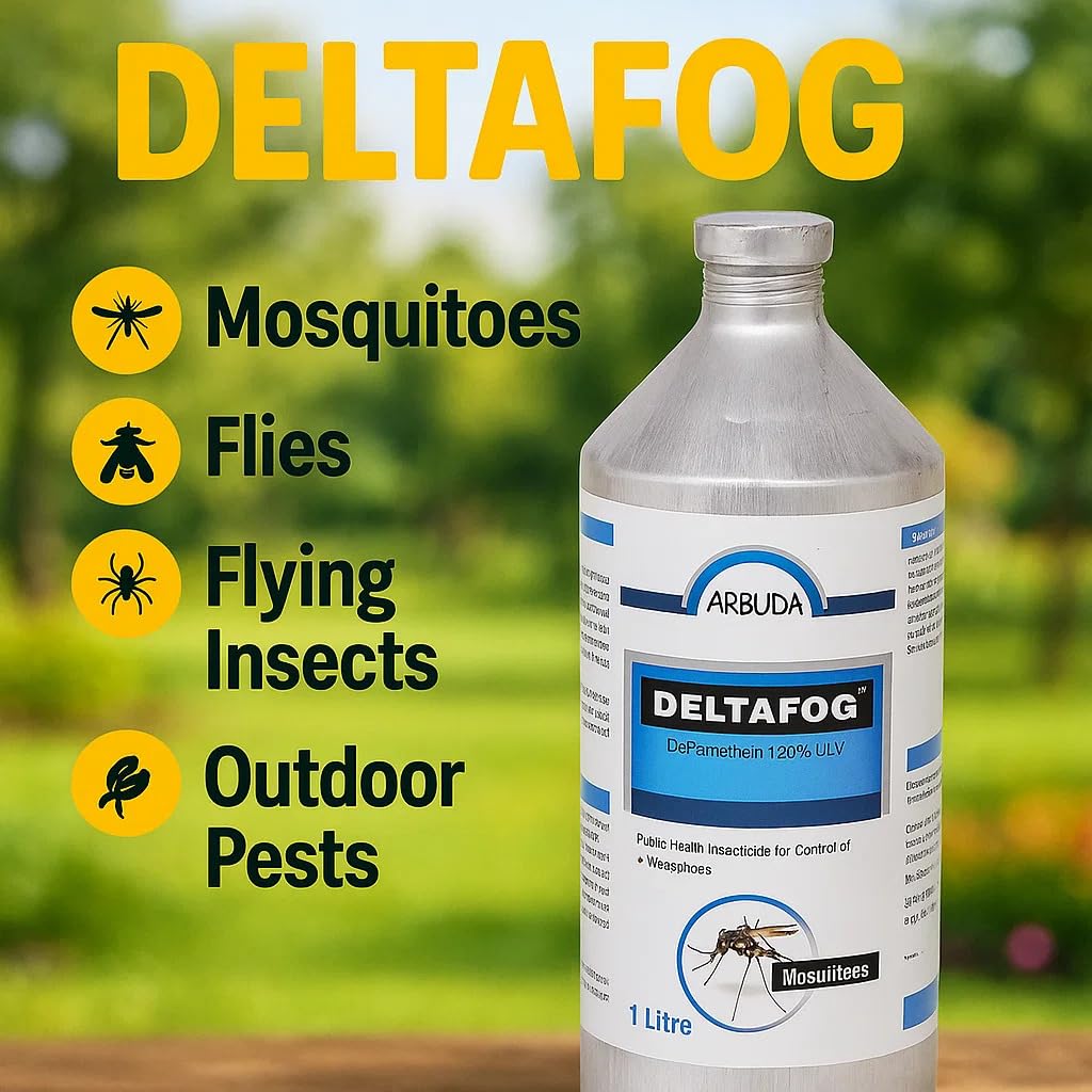 Delta Fog Mosquito Fogging Machine Liquid – 1 Litre | Compatible with Thermal Foggers | Effective Mosquito & Insect Control - Image 5 thumbnail