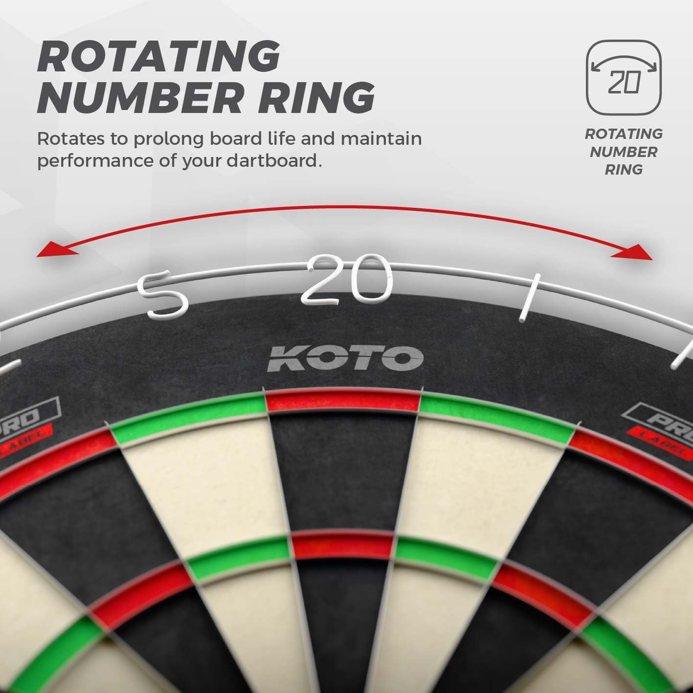 KOTO King Pro Opona ochronna Dart zestaw