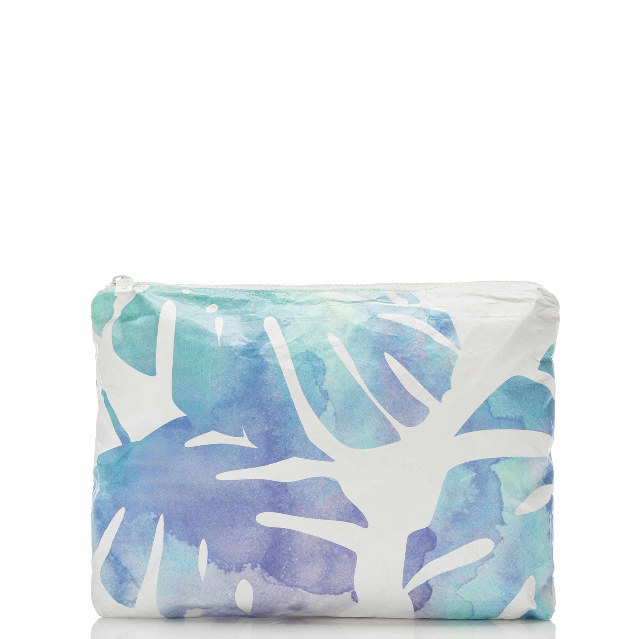 ALOHA Collection Mid Pouch, Lightweight, Packable, &amp; Splash-Proof Pouch for Travel, Makeup, Toiletries, Organization, Gym, Pool &amp; Beach. Easy to Clean Material. (11" x 8.5")