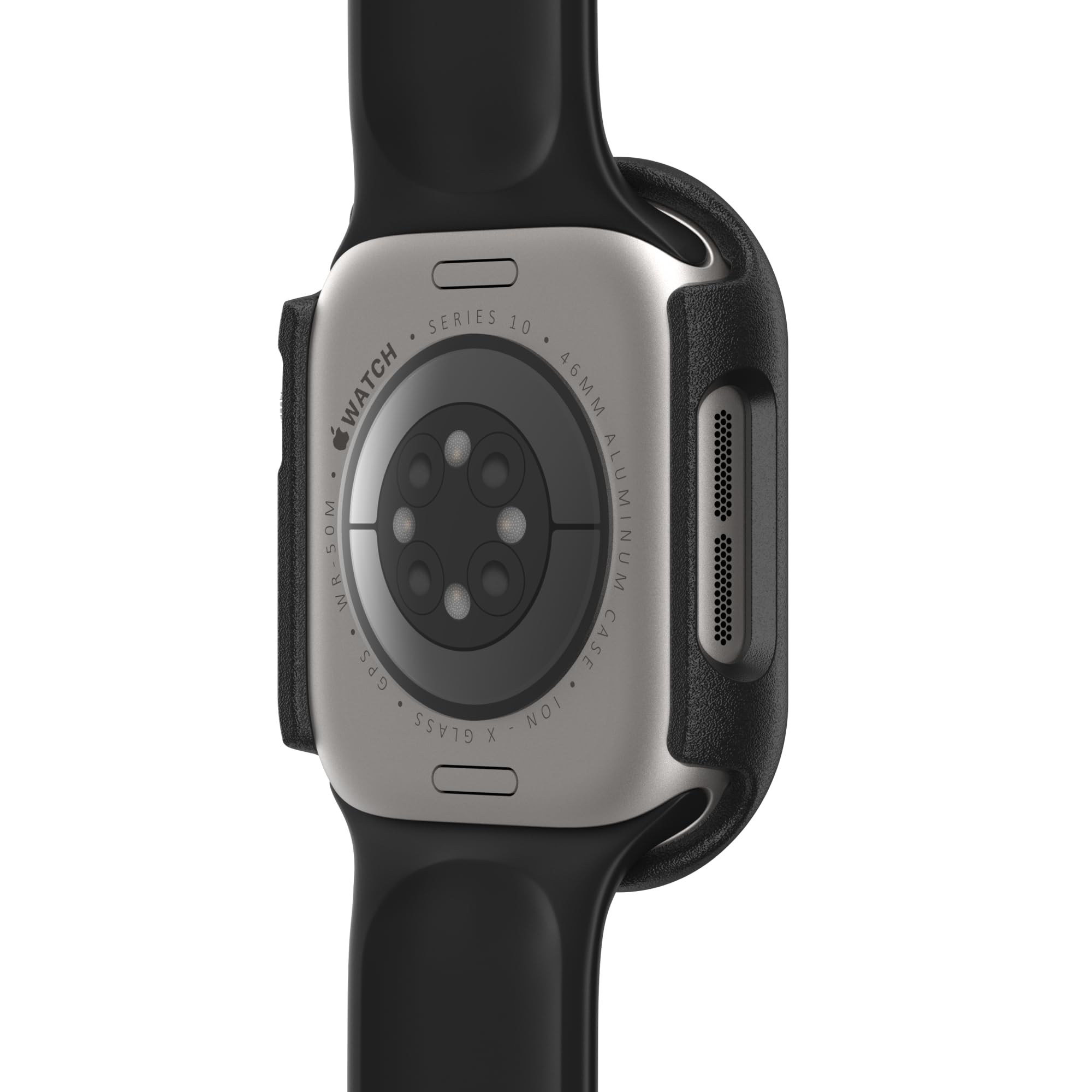 OtterBox Eclipse na zegarek ze zintegrowaną szklaną osłoną ekranu dla Apple Watch Series 11/10-46mm, Szkło hartowane, odporne na wstrząsy i upadki etui ochronne na zegarek Apple, Czarne