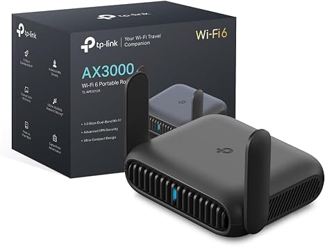 TP-Link TL-WR3012X AX3000Mbps WiFi 6 Dual Band Travel Router, VPN Router