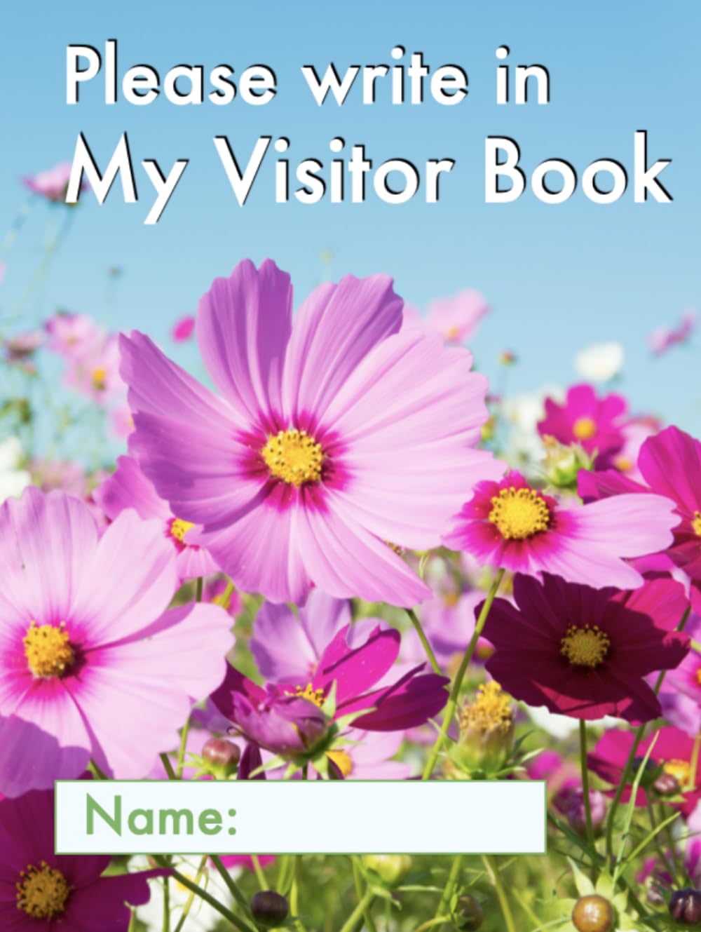 Please write in My Visitor Book: Floral hardcover | Guest record and log for seniors in nursing homes, eldercare situations, and for anyone who struggles to remember visit details!