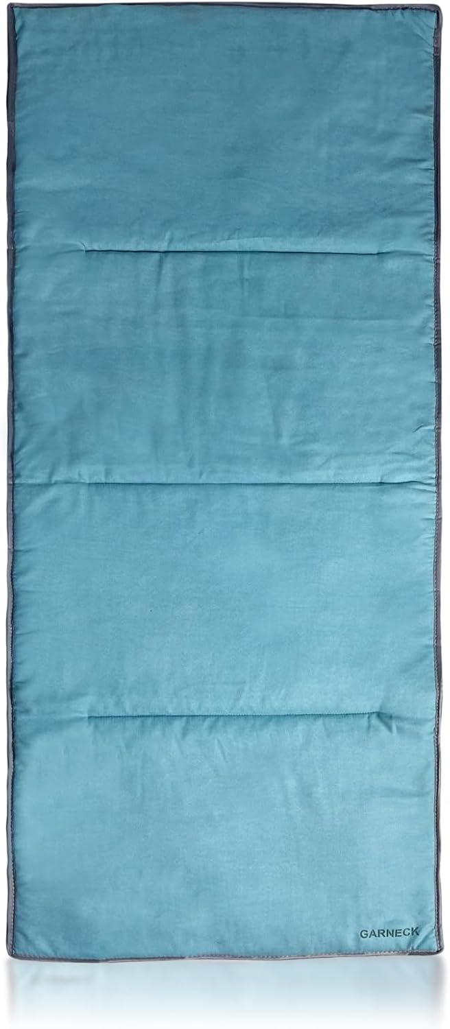 Garneck Toddler Nap Mat Portable Preschool Kindergarten Mat with Pillow Blue Toddler Blanket Foam Padded Day