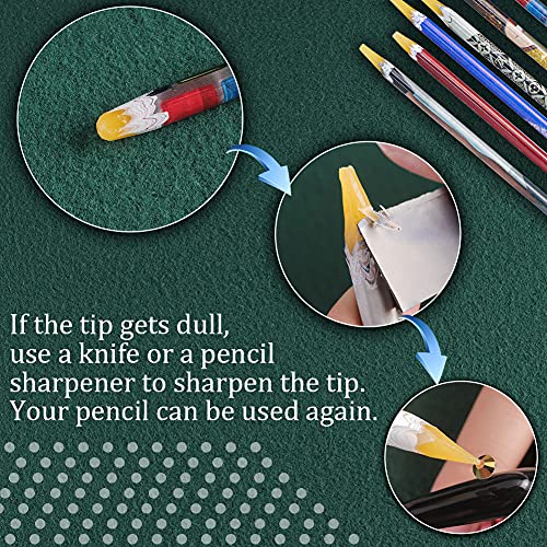 Self Adhesive Resin Rhinestones Picker Pencil Nail Art Gem Crystal Pick Up Tool Rhinestone Pickup Pen Long 10Pcs #TOP3