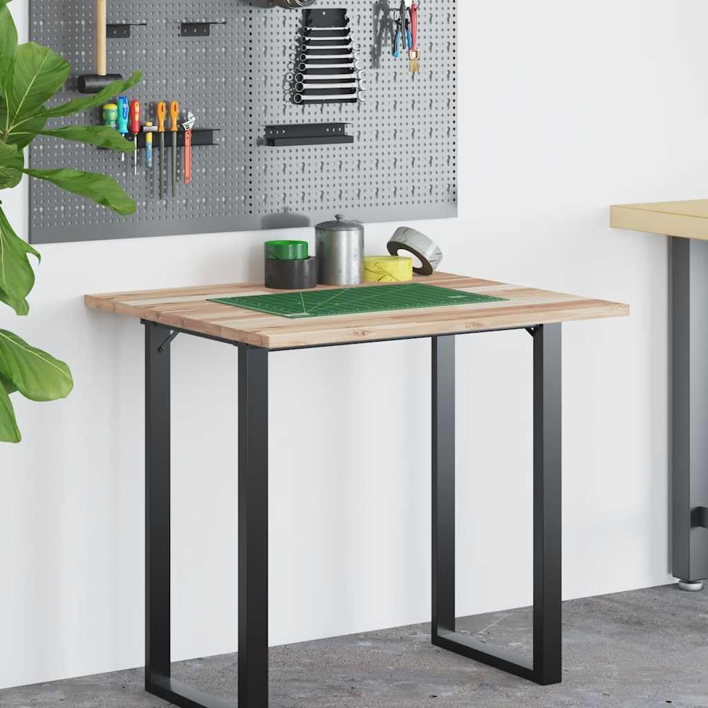 Unbehandelte Akazienholz Tischplatte 80x60 cm rechteckig für Büro, Homeoffice, Gaming, vielseitig einsetzbar, robust, pflegeleicht, ideal als Schreibtischzubehör