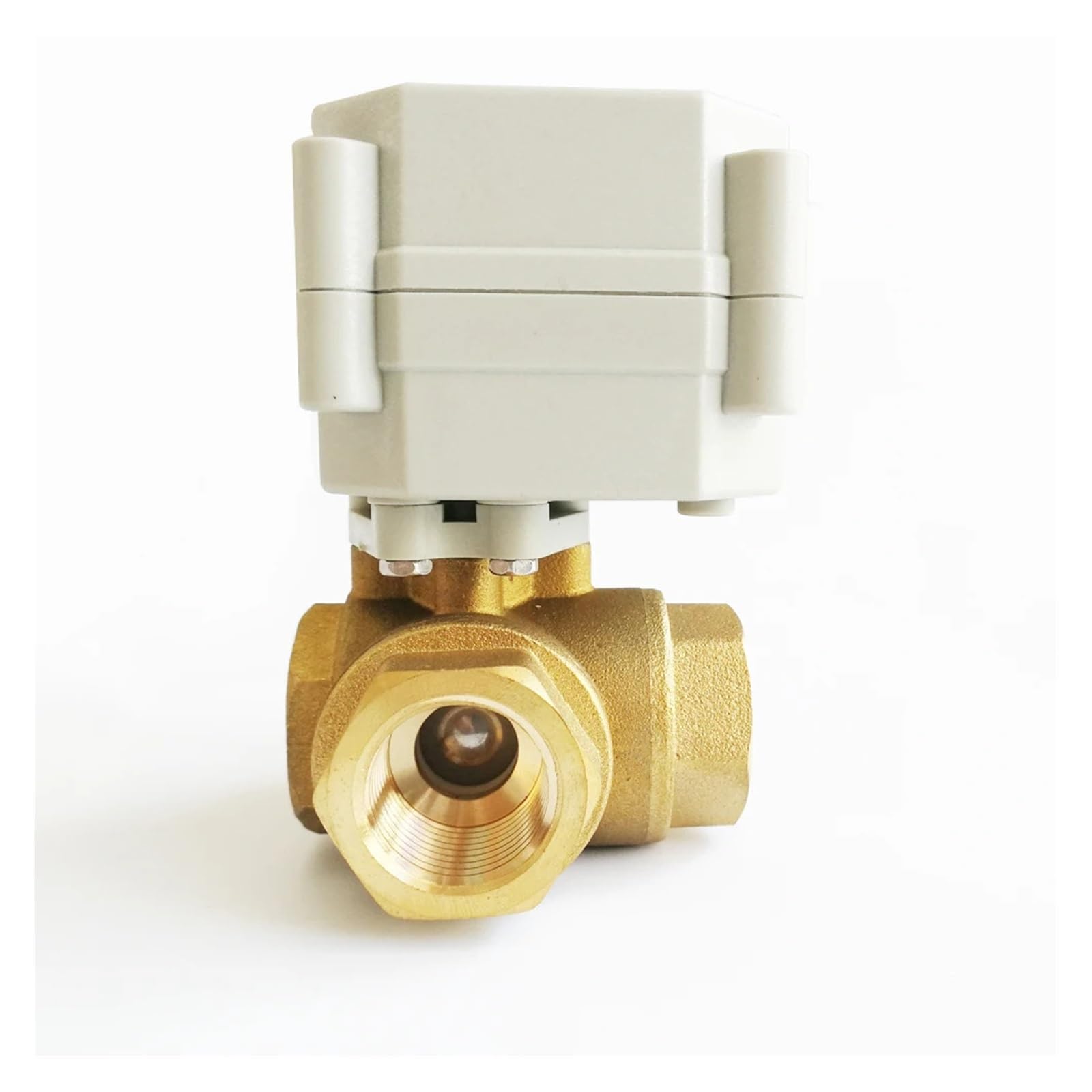 Zawór proporcjonalny 3/4'' 3-drogowy sygnał sterujący DC9-24V 0-5V 0-10V lub 4-20mA do modulacji wody, metalowe przekładnie Stopień ochrony IP67 Płyn przemysłowy(L,BSP_OUTPUT PWM_4-20MA)