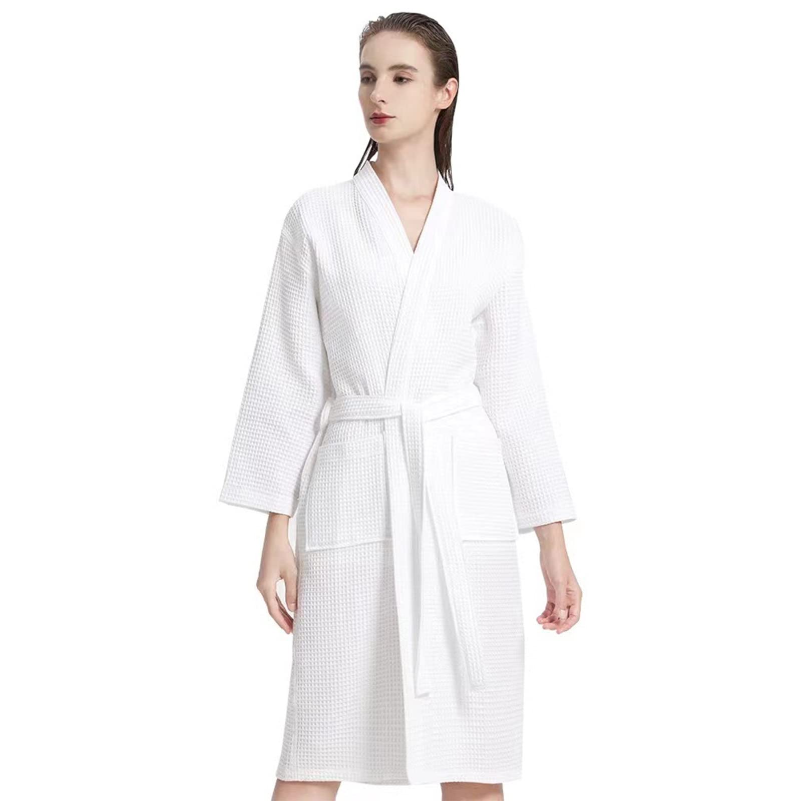 Szlafrok frotte, szlafrok damski, szlafrok bawełniany, szlafrok kąpielowy, długi szlafrok spa, odzież domowa, bielizna nocna