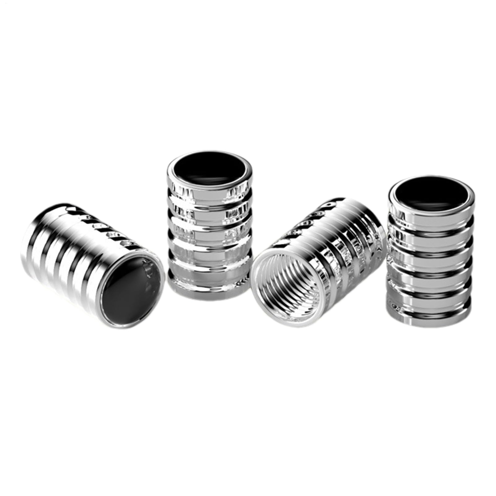 Tire Valve Caps - 4 Piece Leak-Proof Auto Tyre Nozzle Lid | General Stem Covers - for Vehicle Car Truck Motorcycle Bike Bike Men Exterior