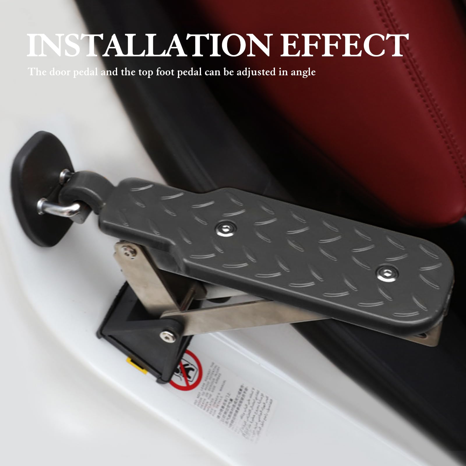 Pedale per Porta Auto, Gradino Universale per Auto Pieghevole, Pedale per Porta Auto con Tappetino Ammortizzante, Gradino per Auto per Facile Accesso al Tetto, per Auto, Jeep, SUV, Camion