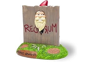 Horror Gnomes for Garden Decoration, BigMouth Inc Shining Gnome Redrum Scary
