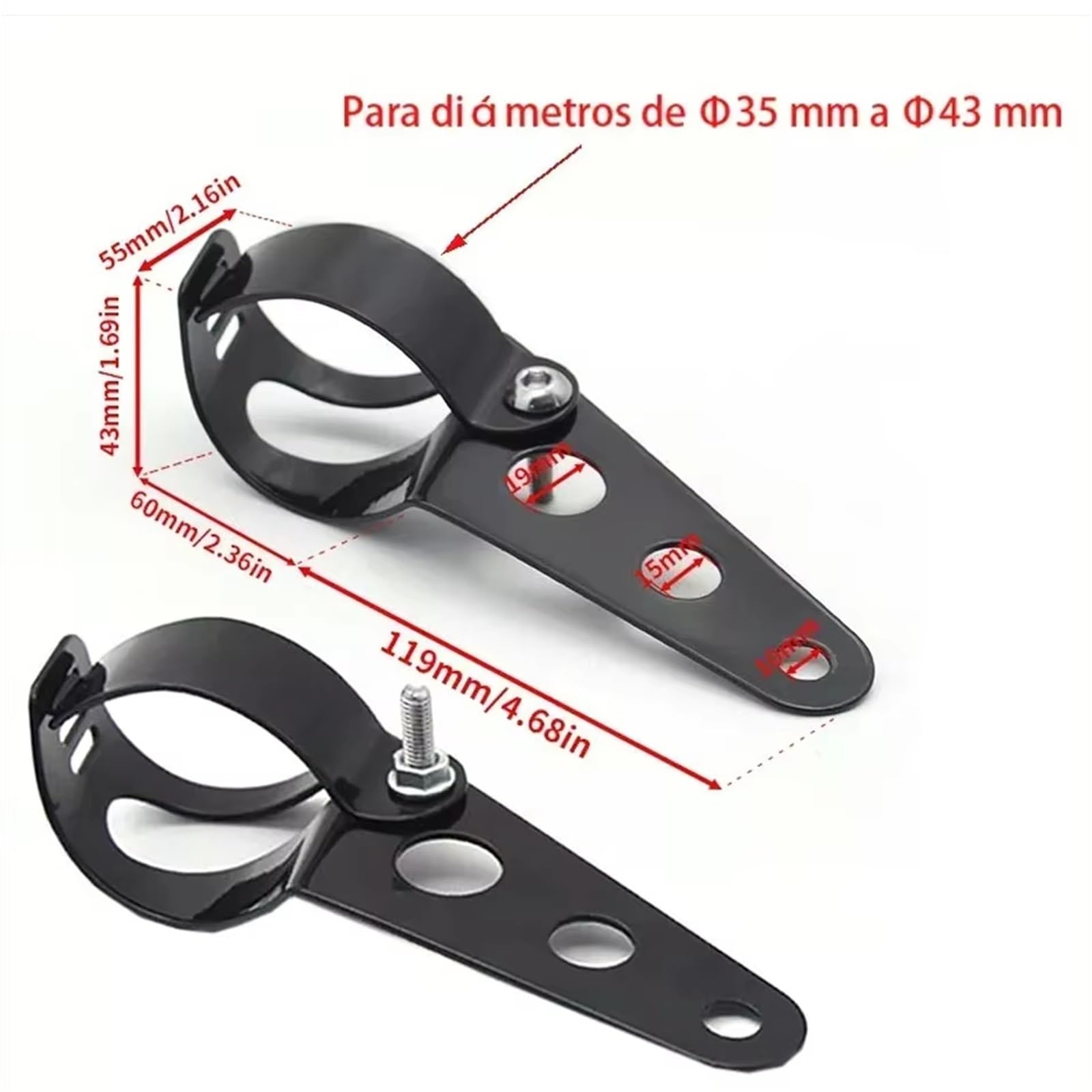 MESKEL Fari Anteriori Moto per Sportster per Cafe per Racer per Chopper per Bobber Faro Universale per Moto da 6,5 ​​"Faro A Testa Rotonda | Only Headlight