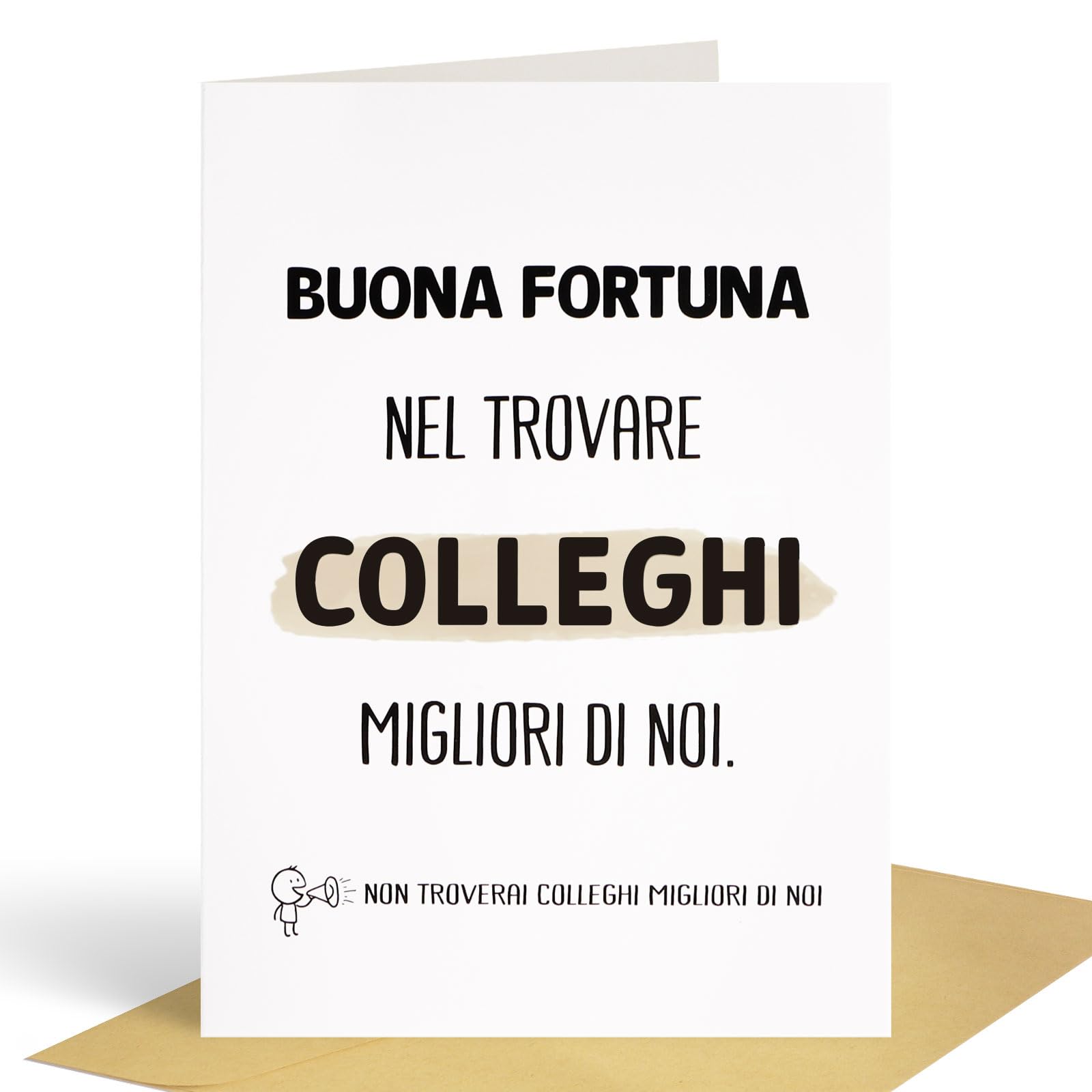 Divertente biglietto d'addio per un collega traditore, biglietto da stampare in digitale, biglietto d'auguri per cambio di lavoro, scherzo per un collega, umorismo da ufficio, licenziamento. - Italia