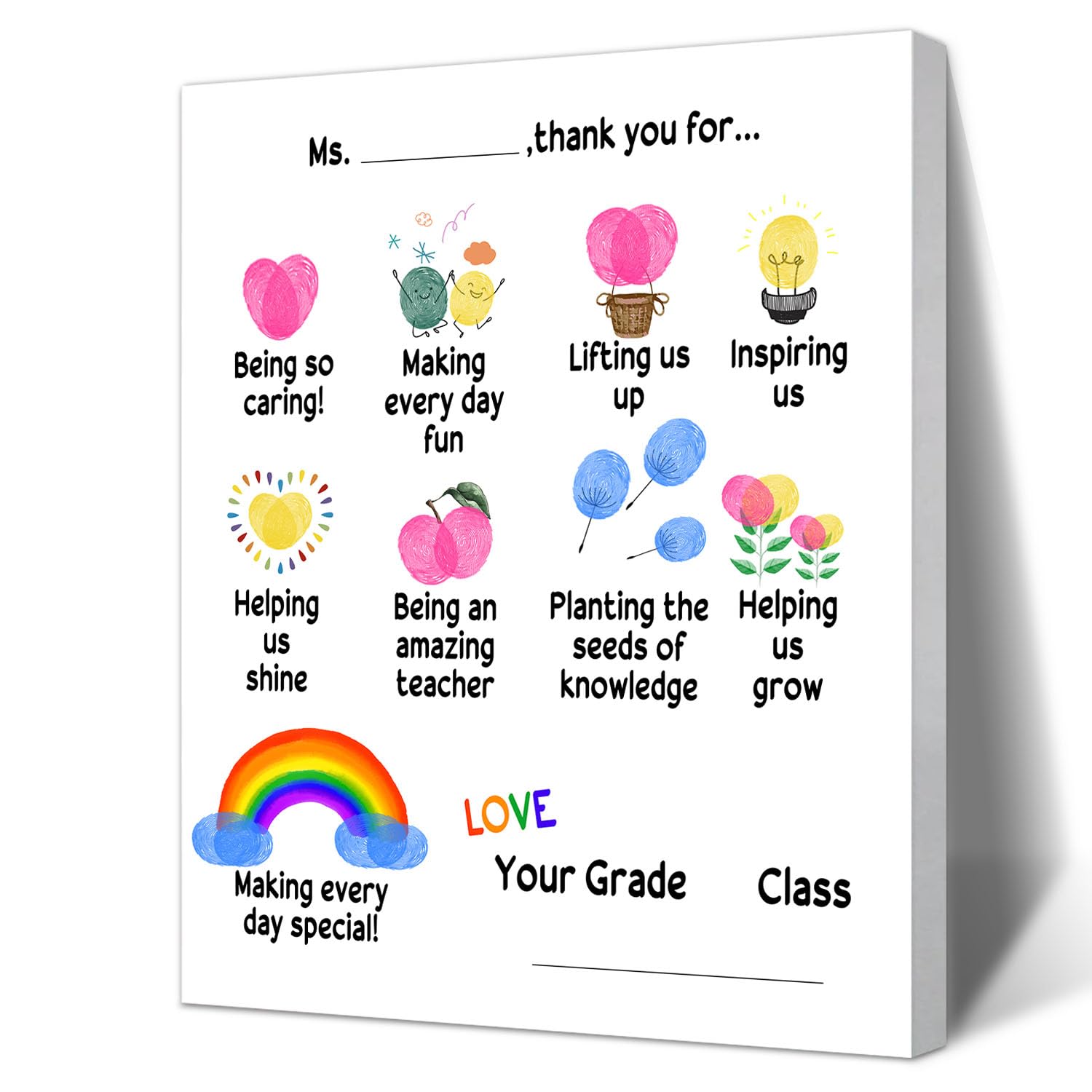 Teacher Appreciation Gift, Gift for Female Teacher, Creative Art Desktop Ornaments, Student Homemade Souvenirs, Year-End Souvenirs, Suitable for