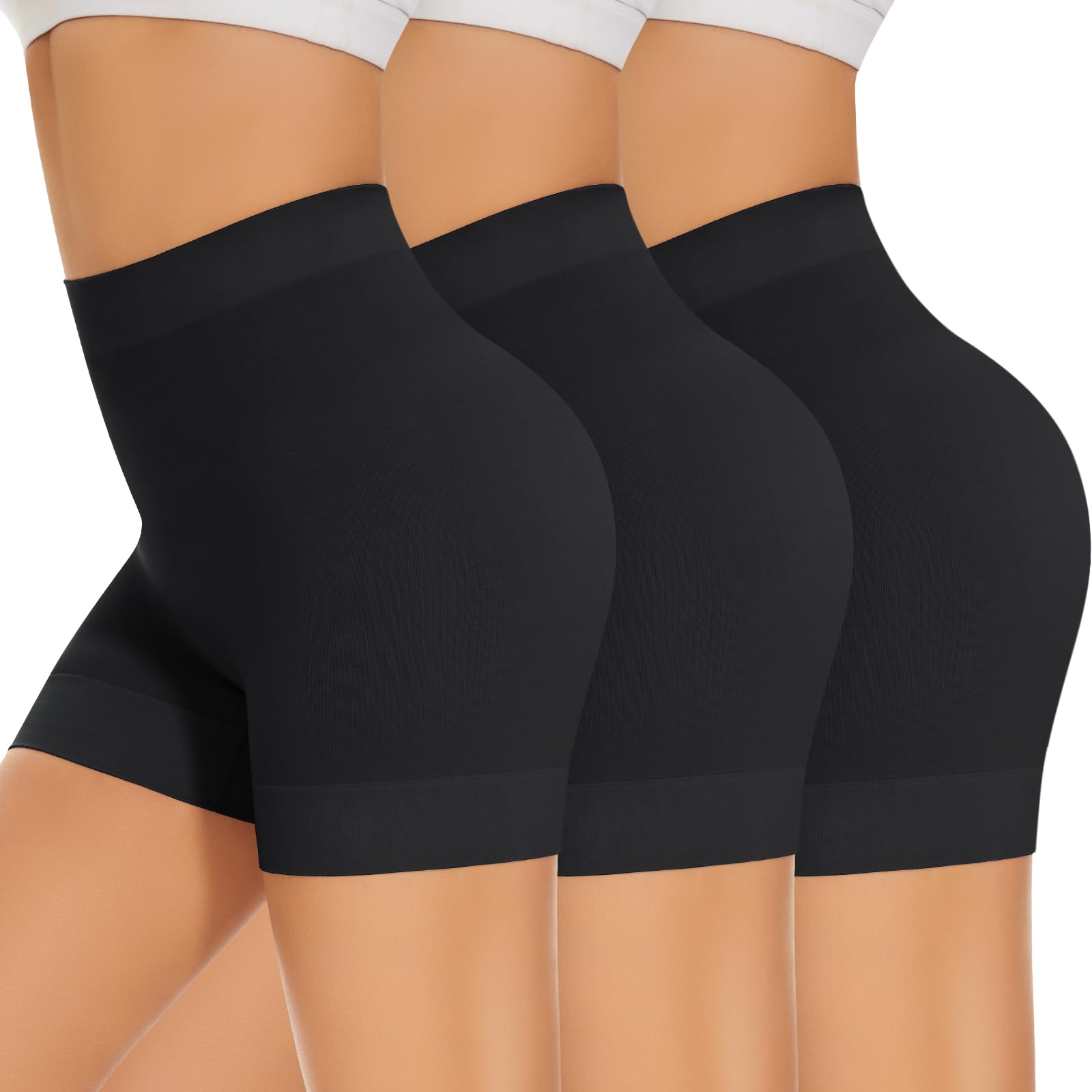 SIMIYA Radlerhose Damen Kurz unter Kleid Rock Anti Scheuern Unterziehshorts | Nahtlos, weicher Stretchstoff, kurzer Schnitt, gegen Reibung, unter Kleidern und Röcken, für Alltag und Yoga