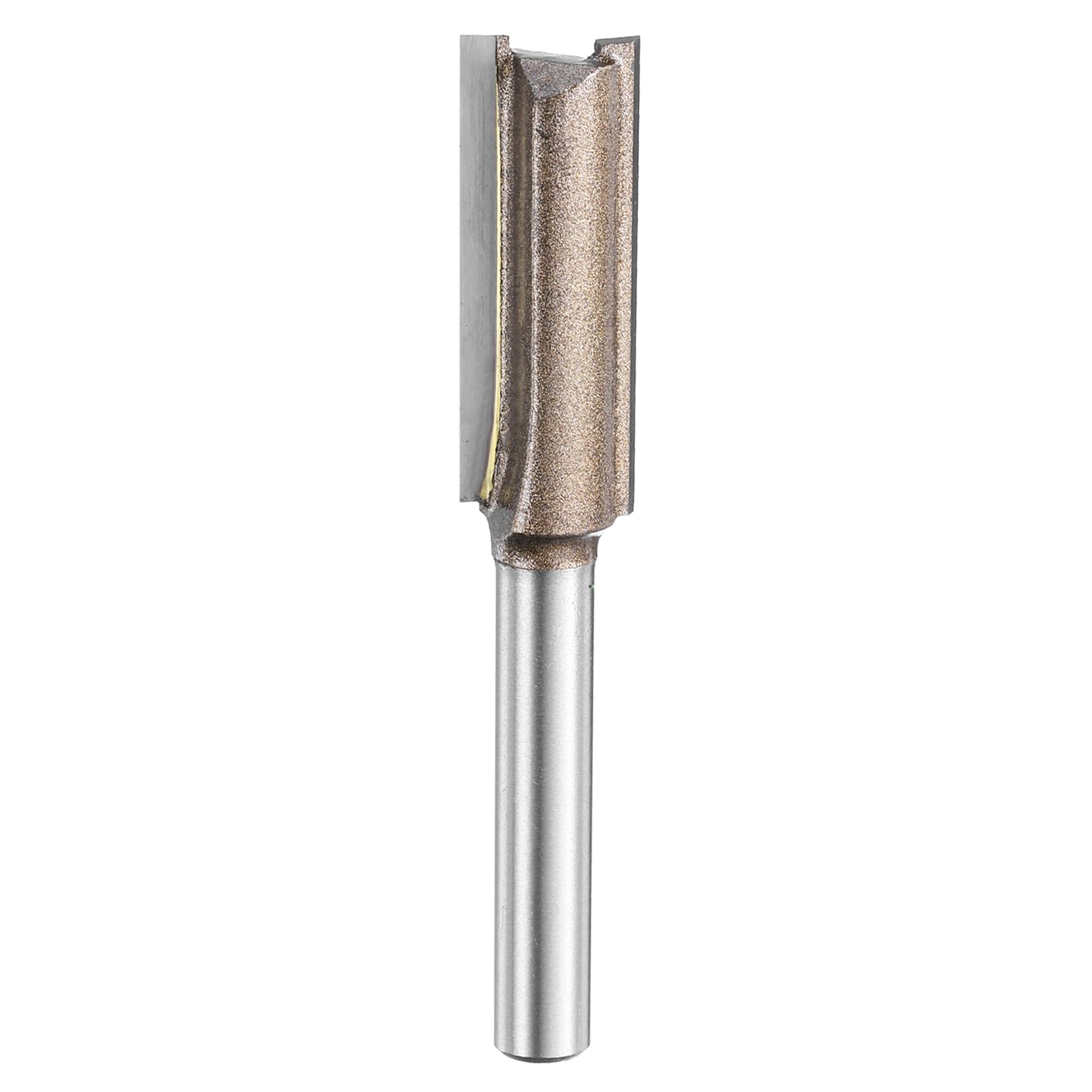HARFINGTON Straight Router Bit 1/4 Inch Shank 7/16" Cutting Dia, 2 Flutes 1.18 Inch Cutting Length YG6 Carbide Cutter with PTFE Heat Resistance