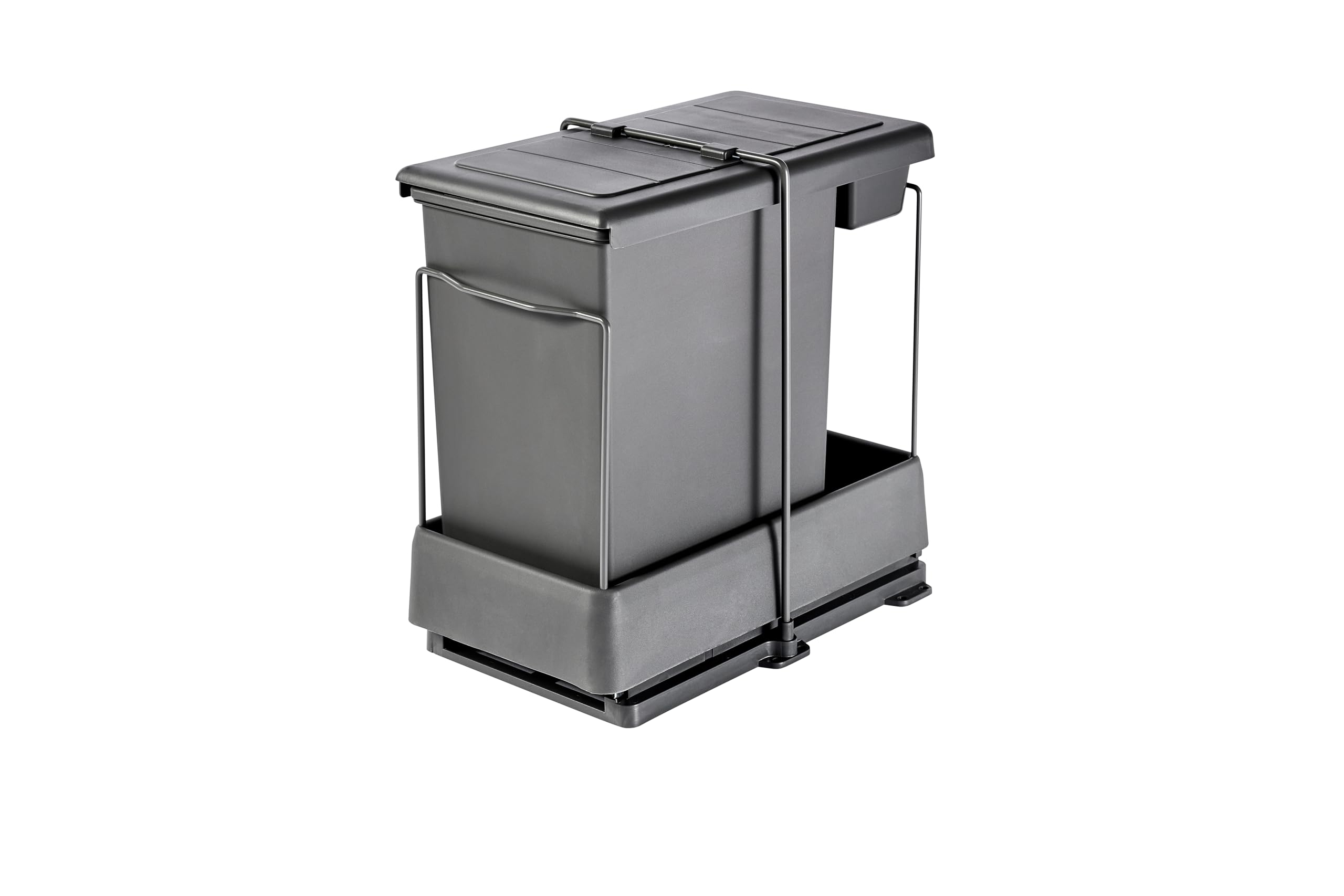 Aspira Home Müllomatic ECO 1 | Inteligentny kosz na śmieci do zabudowy do kuchni, wysuwany, kosz na śmieci do szafki dolnej z automatycznym wysuwaniem przy otwieraniu drzwi, 1 x pojemnik na odpady 20
