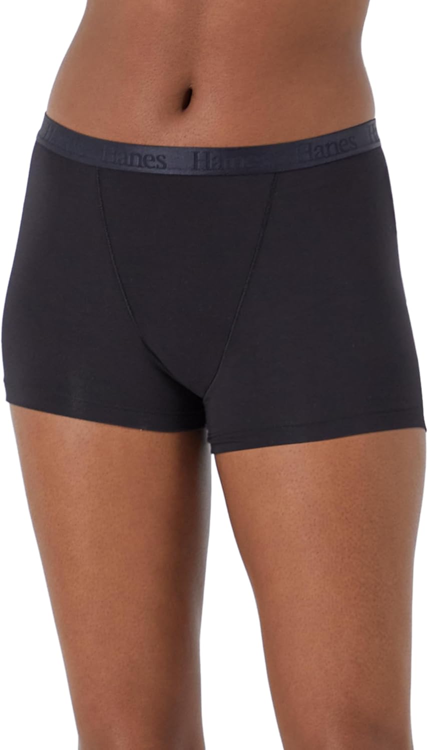 Hanes Women's Originals Ultra SuperSoft Boxer Brief Underwear (5-Pack) - Image 2