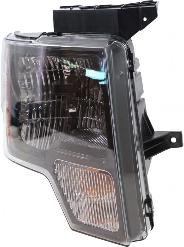 For Ford F-150 2011 12 13 2014 Headlight Assembly Passenger Side LED Black Trim SVT Raptor Model CAPA Replacement For FO2503289 | DL3Z 13008 EB