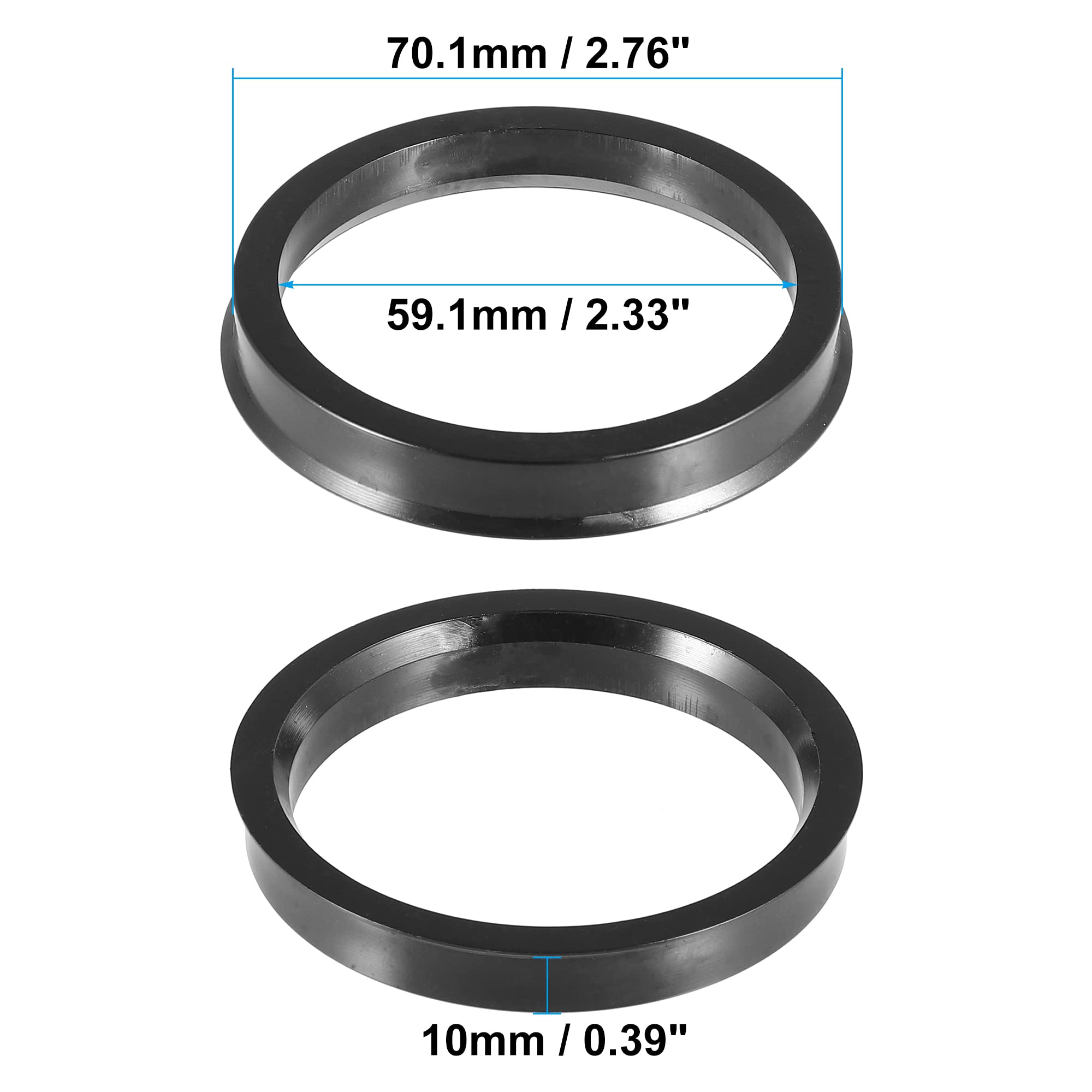 Aluminum Alloy Wheel Spacers ACROPIX 73.1mm To 59.6mm Universal Car Hub