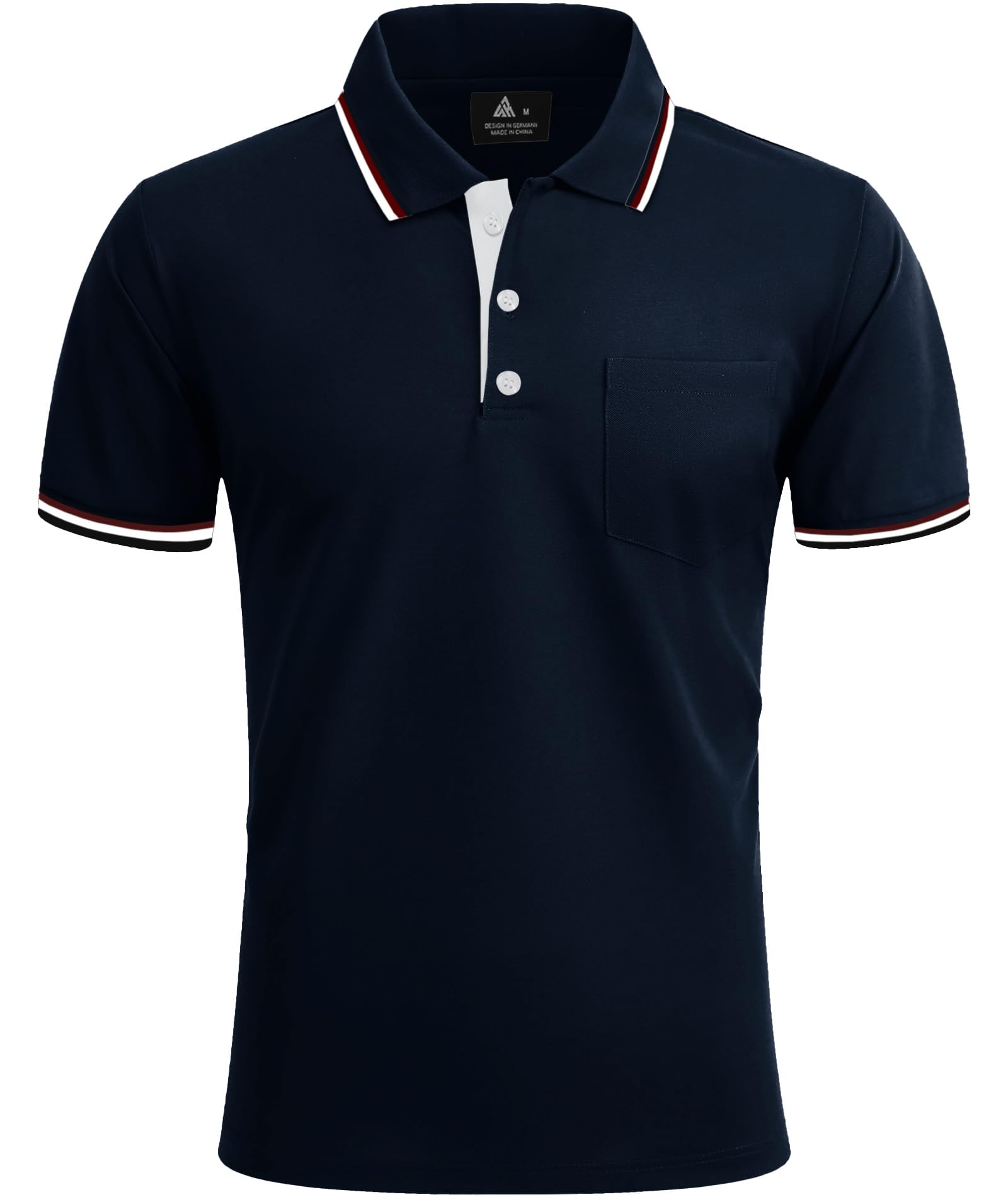ZITY Polo Uomo Maniche Corte Pacco da 5 Polo Golf Tennis Estate Magliette Leggera e Traspirante T Shirt Primavera Camicie per Il Lavoro,Vacanze - 3