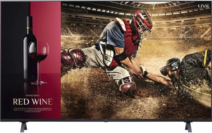 Miniatura 7 de LG HDMI (3), RS-232C (1), USB (1), entrada RF (1), salida de audio (1), altavoz externo (aplicador no incluido), RJ45INOUT, WEBOS 6.0