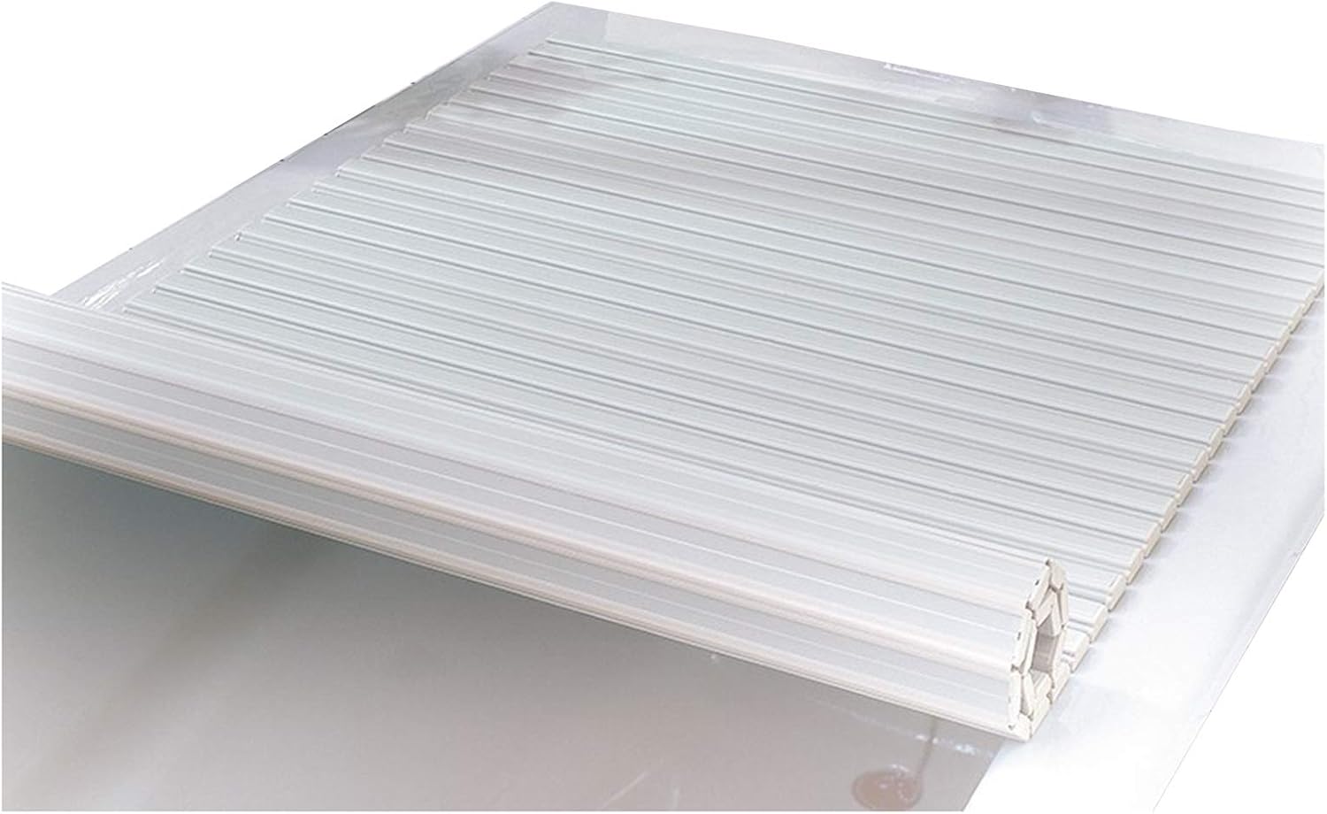 Bathtub Cover Waterproof Folding Bathtubs Trays Polystyrene Shutter Bath Lid for Home Hotel Gym Sturdily Designed 6 Size (Color : White Size : 120cmX70cmX1.2cm)