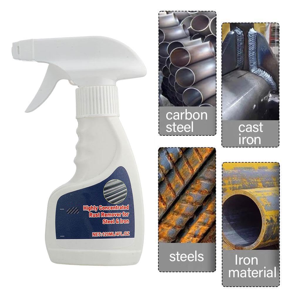 Heavy-Duty Metal Rust Remover, Highly Concentrated Rust Remover, Powerful RustRemover for Metal Stainless Steel, Effortless RustRemoval Spray from MetalSurfaces — view 5