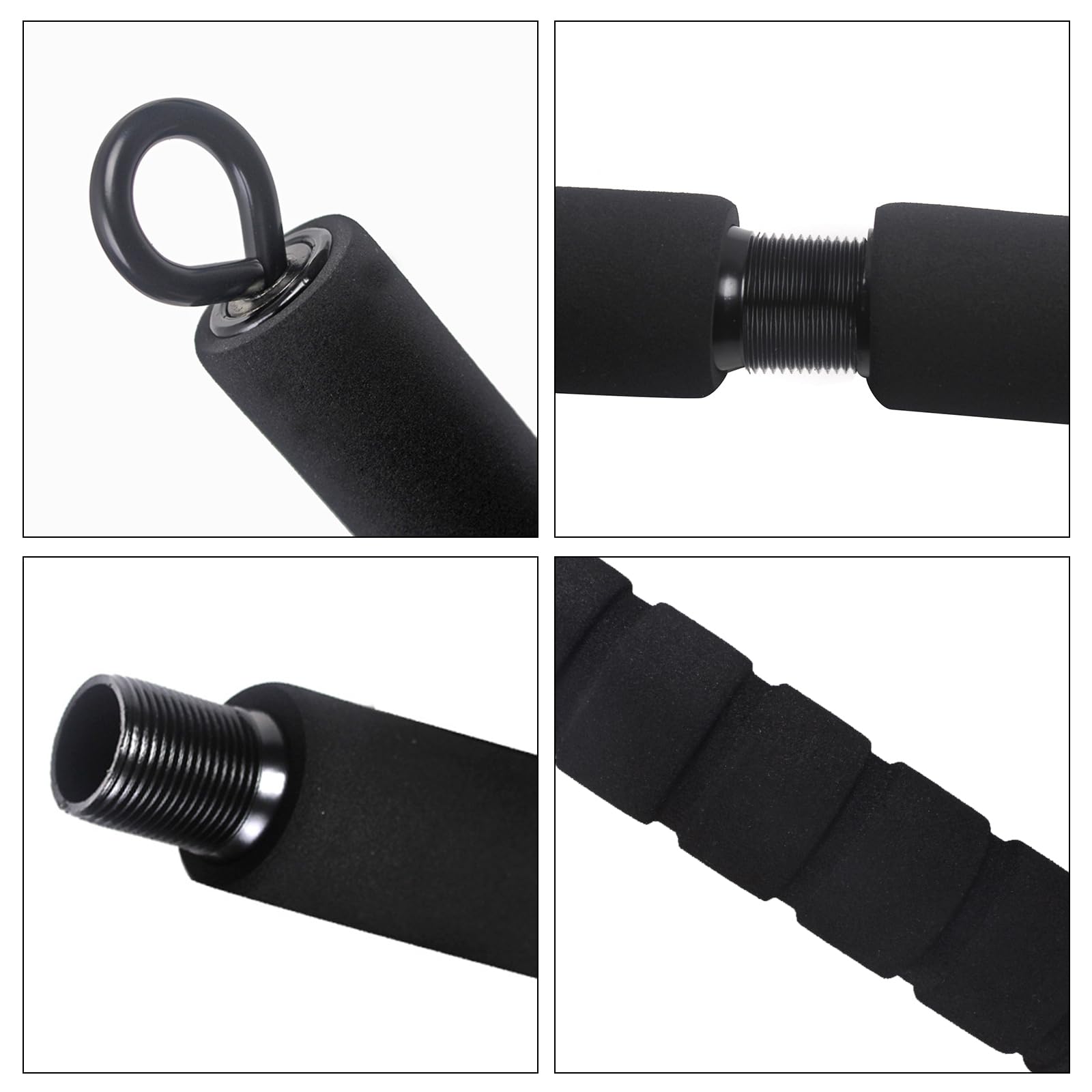 Barra De Resistencia Extraíble Para Fitness – 3 Piezas Con Ganchos Giratorios 360°, Ideal Para Pilates, Entrenamiento En Casa Y Viajes