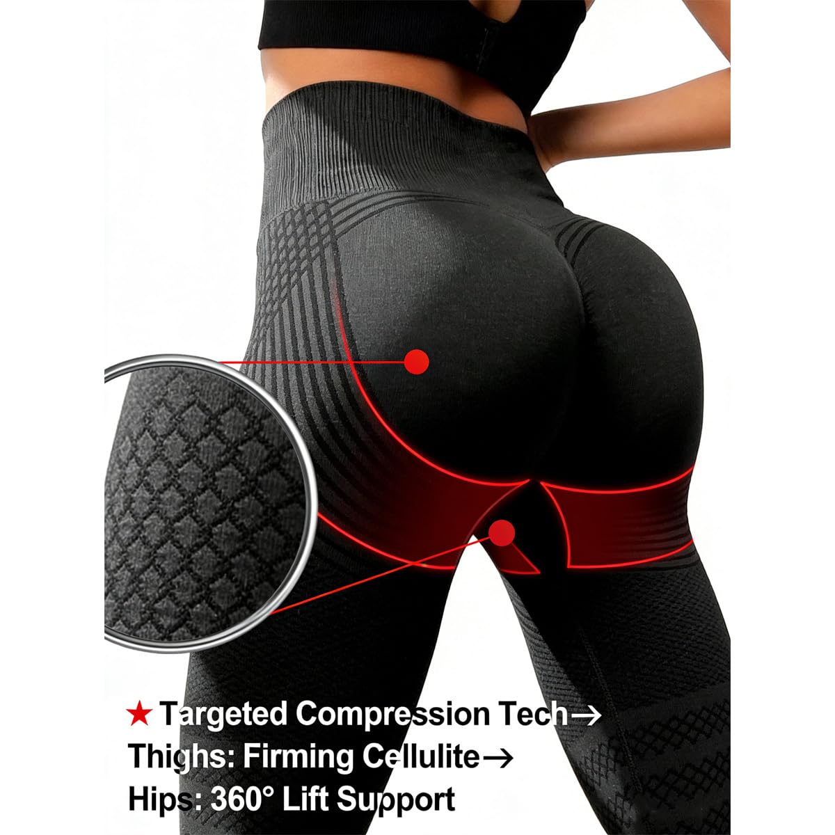 2026 Legging Anti Cellulite 3D Pour Femme,Legging Femme,Yoga Pant,High Waist 3D Anti Cellulite Leggings for Women - 4