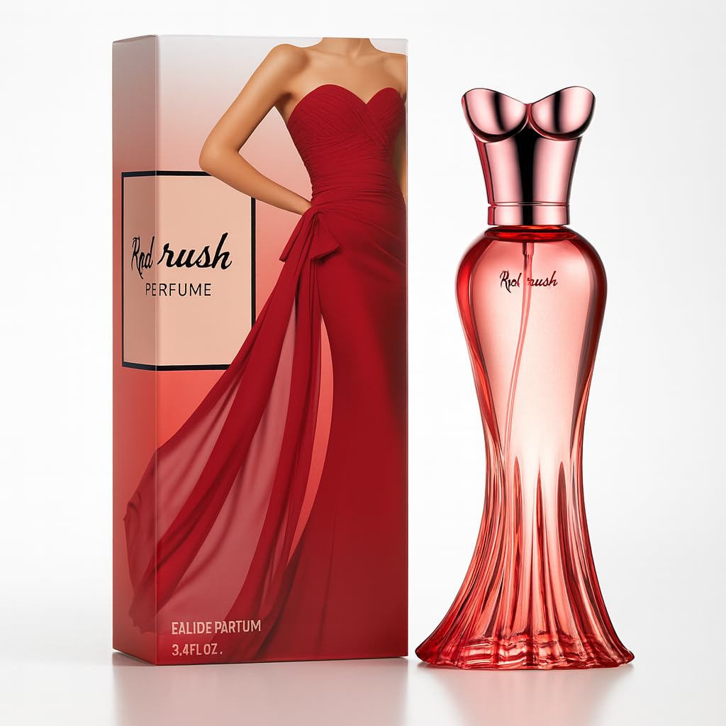 Women's Perfume, Orange Blossom, Raspberry and Vanilla Fragrance, Romantic Floral Fruity Scent with Red Bottle, Long Lasting Perfume for Women 100ml (3.4 fl.oz)