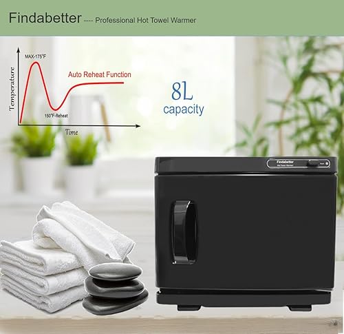 Miniatura 3 de Calentador de toallas calientes, calentador de toallas profesional, armario de toallas calientes con capacidad de 8 litros, calentador de toallas