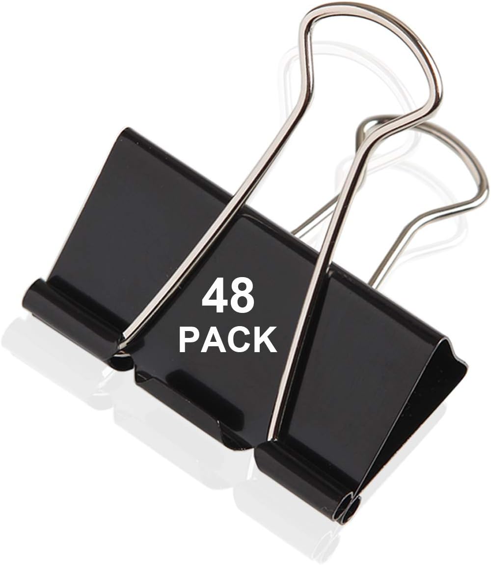 Jumbo 2 inch capacity binder clips indipowen