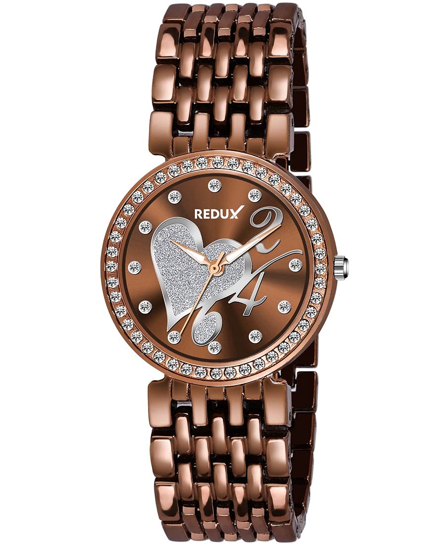 REDUX GW-211 Sparkle Heart Dial Analogue Watch for Womens & Girls (B09DXYX4PH) Amazon Price History, Amazon Price Tracker