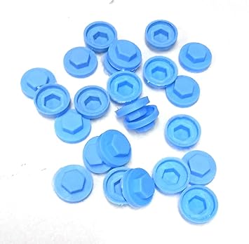 Roofing Cover Caps (25 Pcs) Sky Blue (19mm)