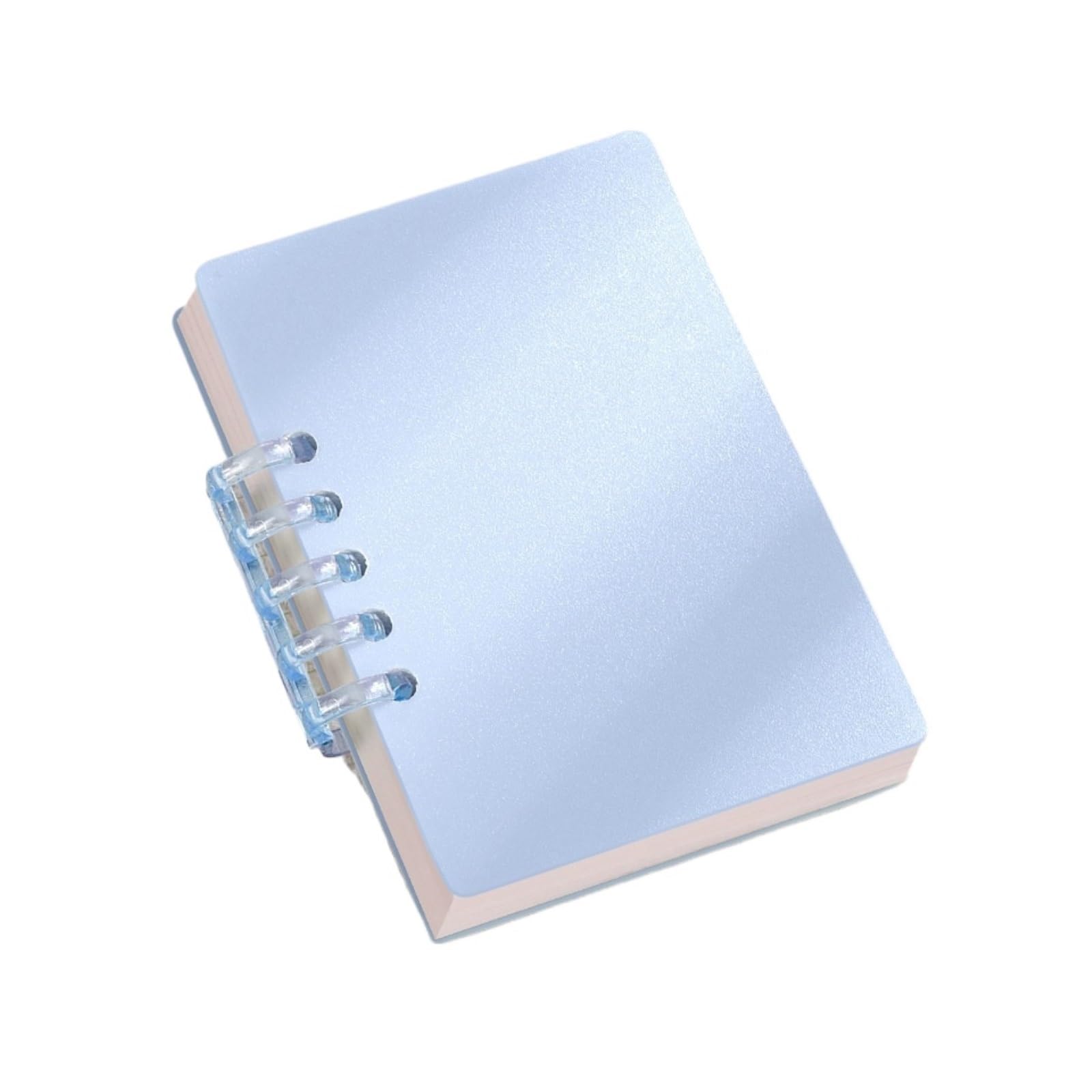 Cahier Bloc-Notes Carnet De Notes Portable for Procès-verbaux Réunion, Format A7, À Feuilles Mobiles, Reliure Spirale Matériel de Dessin(Blue)