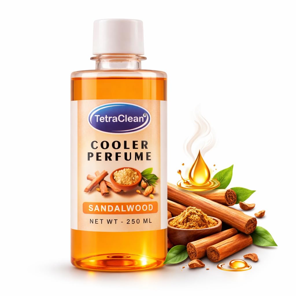 Tetraclean Cooler Perfume | Removes Bad Odor I Long-Lasting Room & Cooler Perfume I Natural Essential Oil-Based Air Freshener I Sandalwood fragrance I Attar_ 250ml-image-5