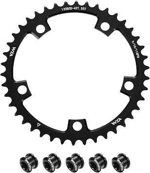 uxcell Chainring Chain Wheel Double Round 5 Volt Road Bike Bicycle 9/10/11
