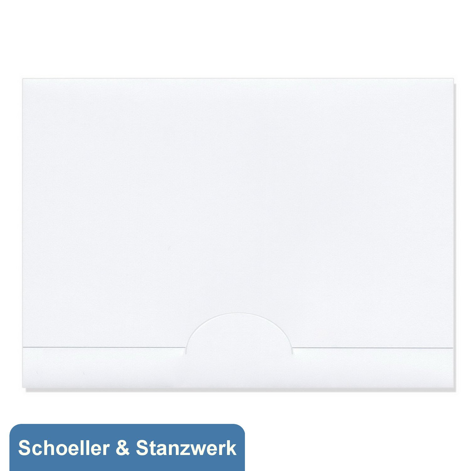 Schoeller & Stanzwerk© - 100 Stück Bildmappe/Fotomappe für 15x20 cm Fotos - weiß matt - Kwick