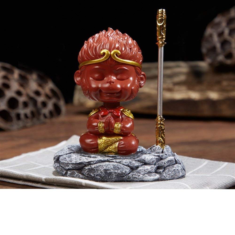Statue de Bouddha céramique anti stress pour habitacle voiture et maison