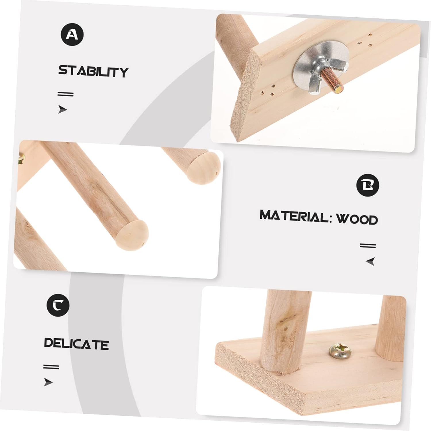 Cat Wall Steps Wooden Cat Climbing Board and Sturdy Design for Climbing and Resting