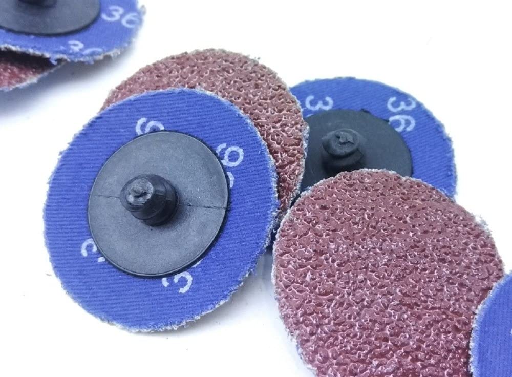 50 Stück 50 mm Schleifscheibe für Roloc Polierpadplatte 2 Quot; Schleifpapier Scheibe Schleifscheibe Schleifwerkzeuge 36-320#, 180#