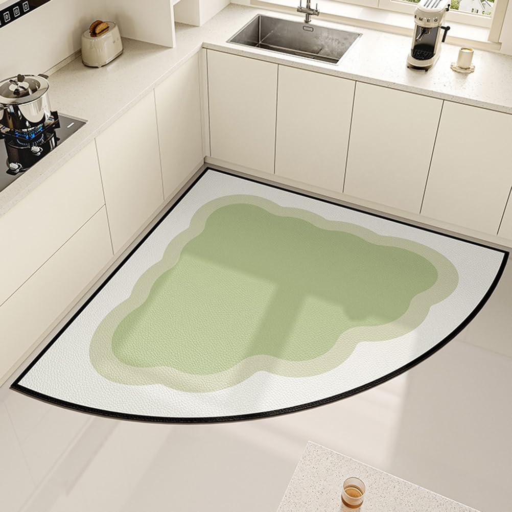 Tapis de cuisine 90x90 cm en diatomée confortable et résistant aux taches