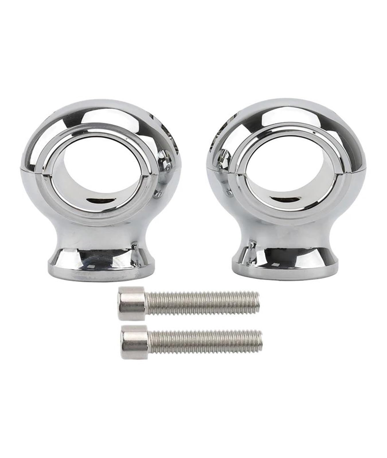 Elevadora Manillar Abrazadera Elevación para Manillar Motocicleta Universal 1-1/4" Y 32 Mm Redonda Gruesa para Shadow para Dyna para Chopper para Bobber(Cromo)