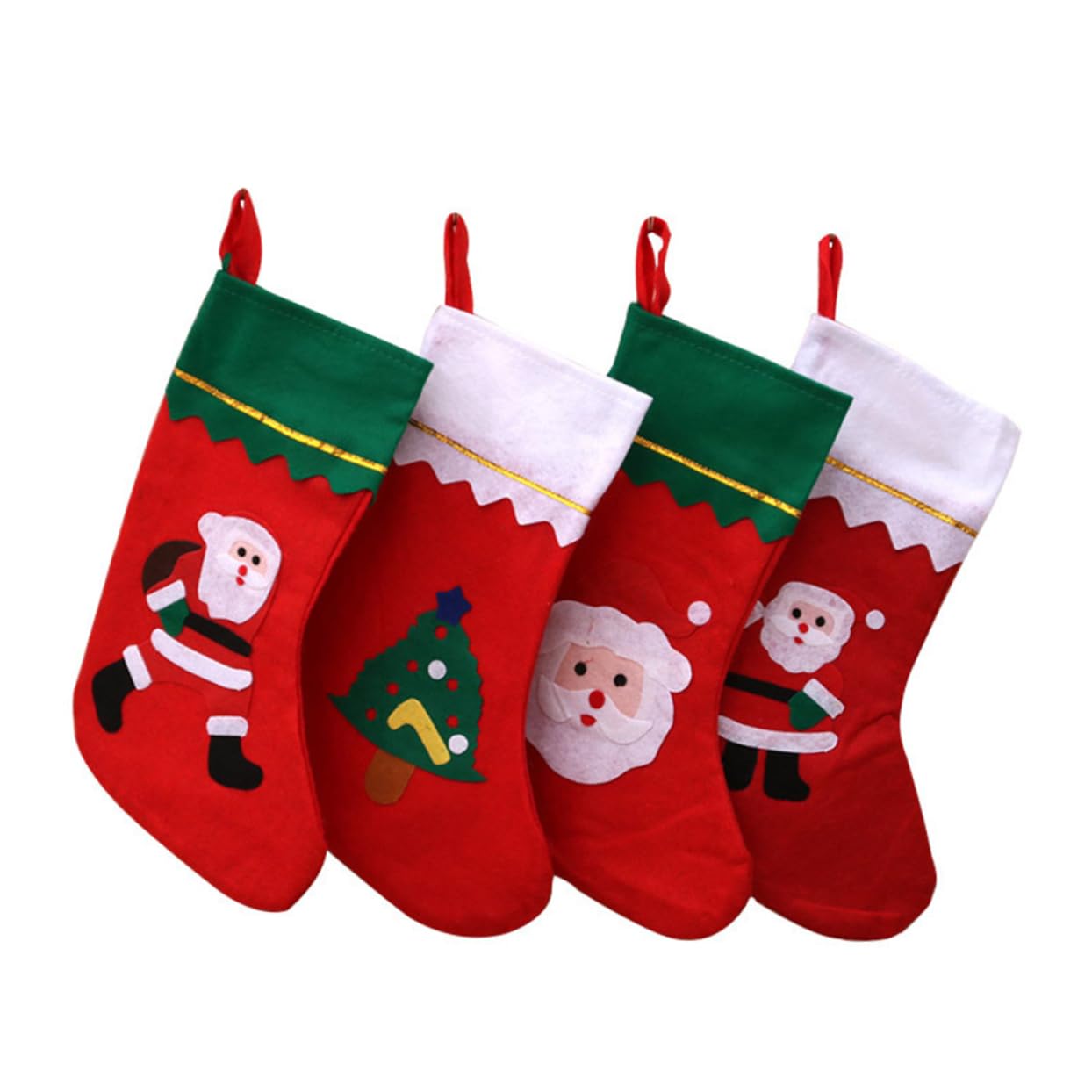 Ciieeo 18 Stk weihnachtsgeschenktüte Weihnachtsbonbonstrumpf Sockentasche Weihnachtssocken weihnachtsüberraschung Weihnachtssüßigkeitsstrümpfe Weihnachtsbaum Kamin