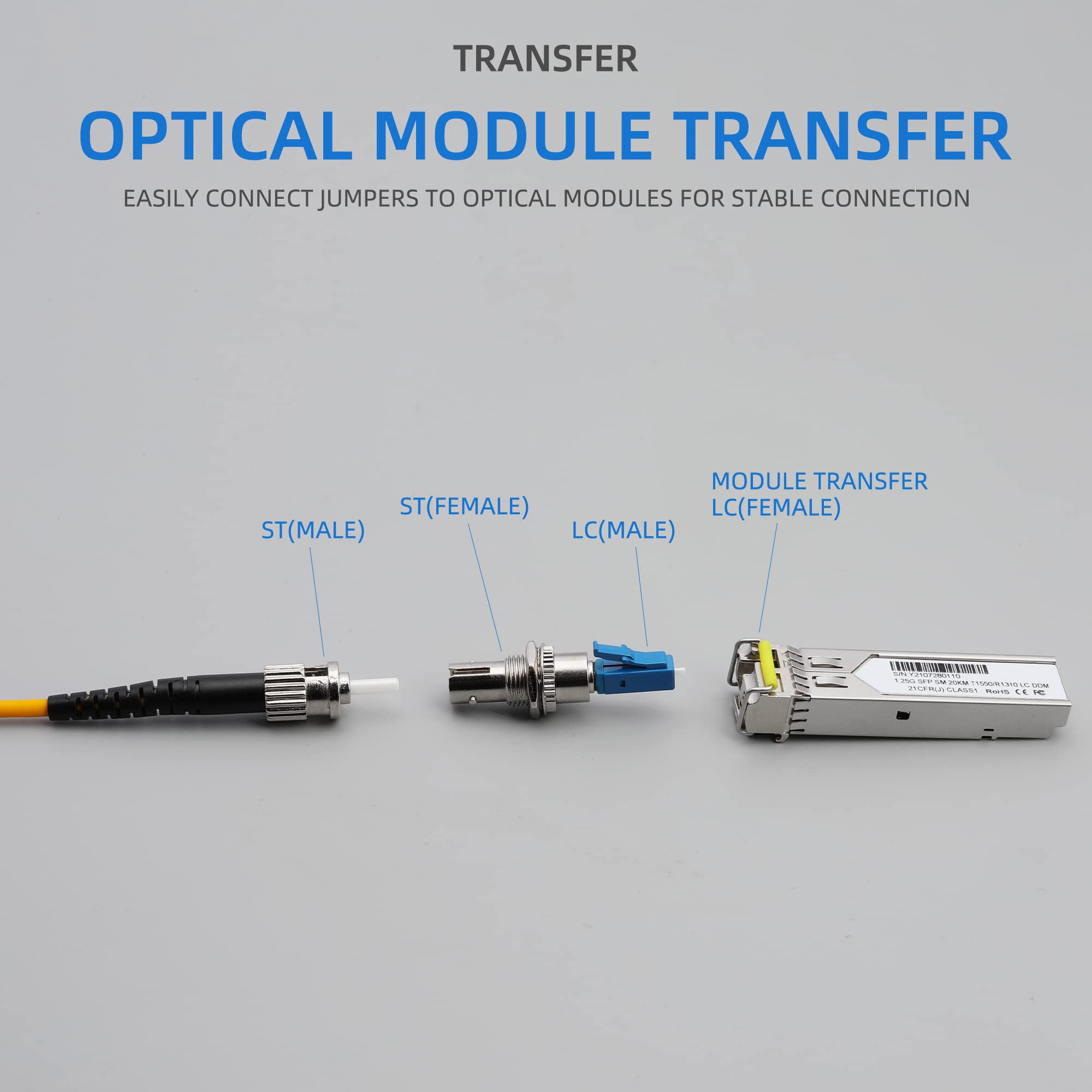 LC Maschio a ST Femmina Adattatori Singolo Modo Flangia Multimodale Accoppiatori Combinazione Ibrida Testa di Conversione Connettori Fibra Ottica