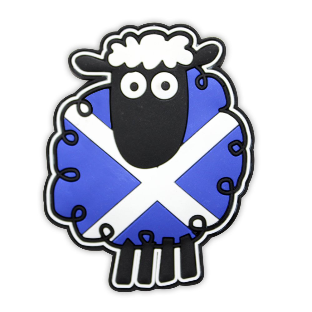 Eurostick Dark Blue Scotland Scottish Pu Fridge Magnet Lion Rampant Tartan (Saltire Sheep)