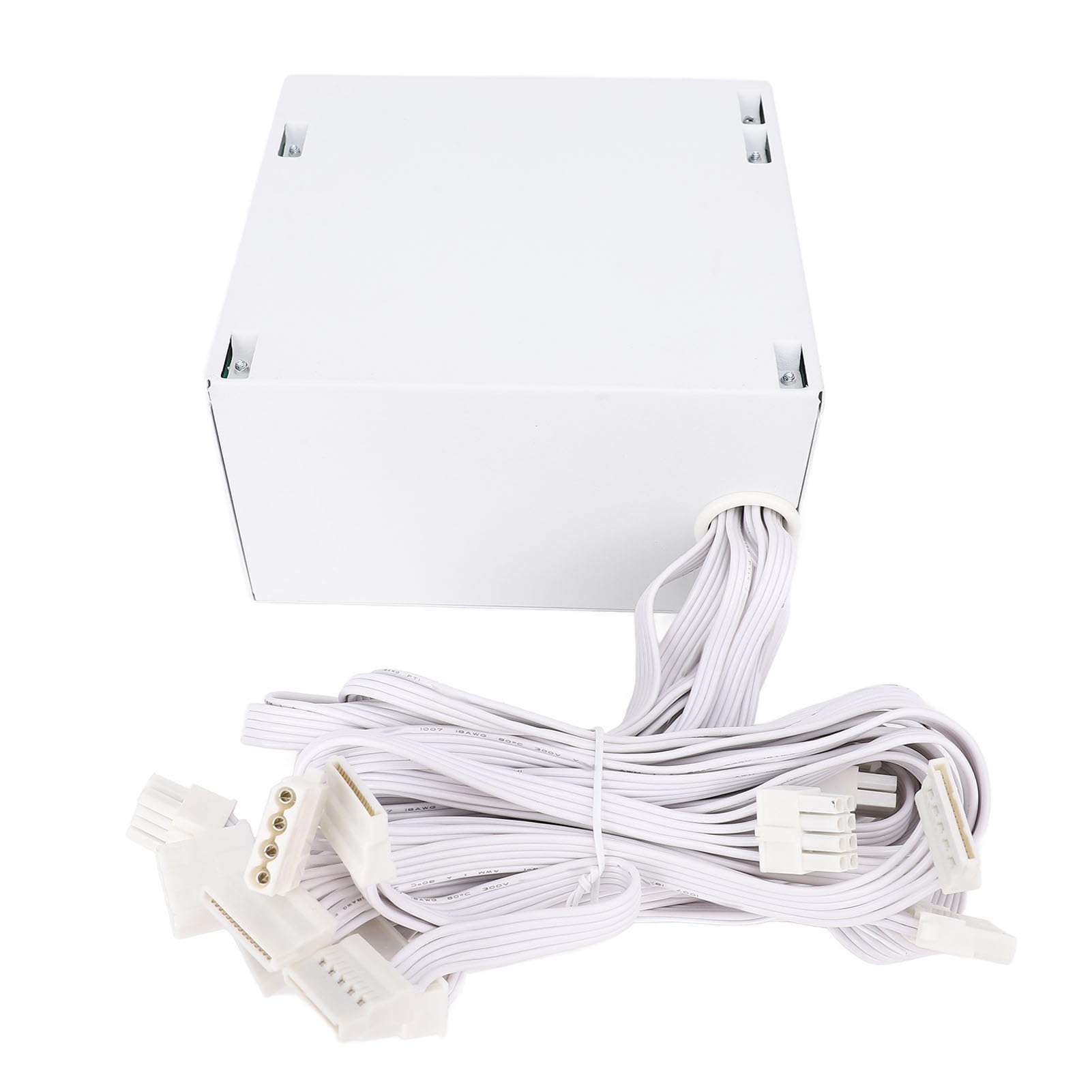 Fuente de Alimentación de Computadora de Escritorio de 500W Ahorro de Energía Eficiente de Guardia Completo Lineback Dual Core para Material de Juego de PC Aluminio Aluminio con Neto, 1