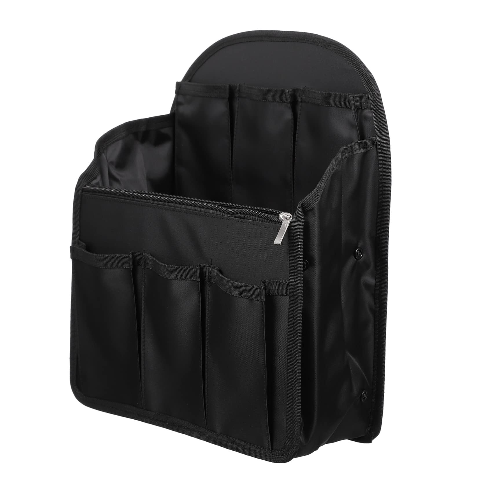 Organizador de Mochila Ranuras Múltiples, Nailon Negro Plegable
